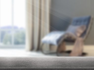 Dessus de table et flou intérieur