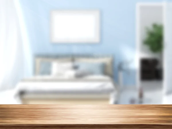 Table Top And Blur Interior — Stock Photo, Image