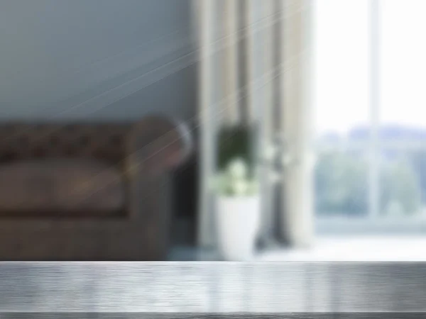 Asztallap és a Blur belső — 스톡 사진