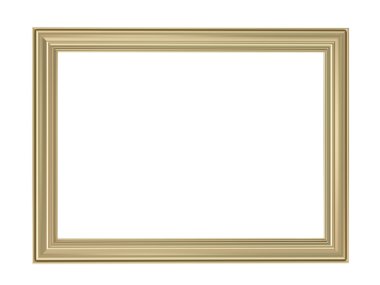 Altın Çerçeve izole