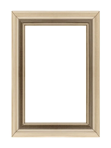 Wooden frame isolated — Stock Photo, Image