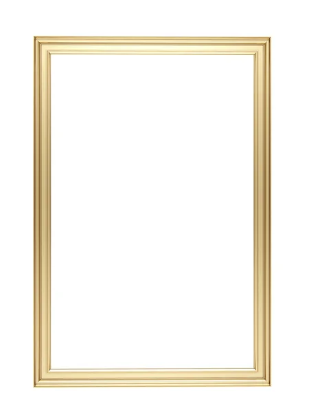 Golden frame isolated — Stock Photo, Image