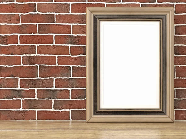 Empty modern style frame, 3D render — Stock Photo, Image