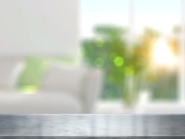 Table Top And Blur Interior — Stock Photo, Image