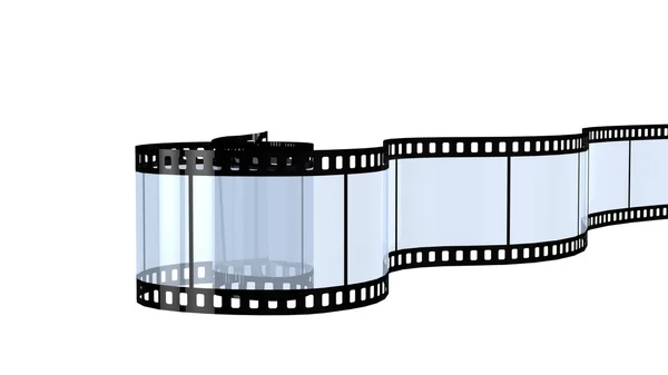 Filmový pás izolovaných na bílém — Stock fotografie
