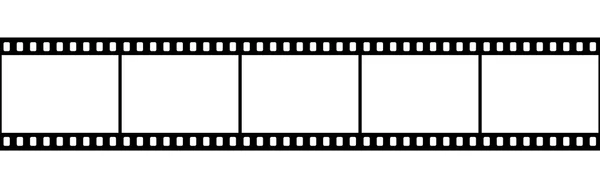 Film şeridi üzerinde beyaz izole