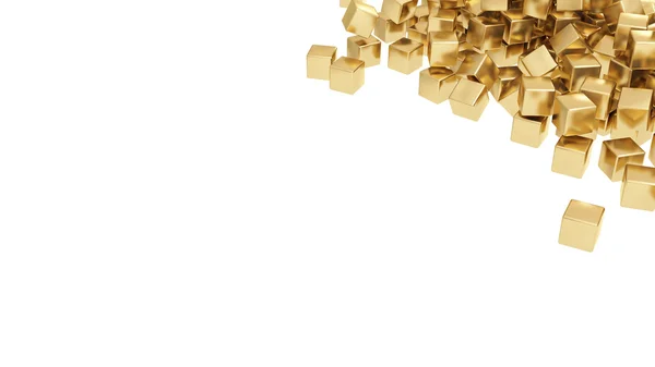 Золотих злитків, ізольовані — стокове фото