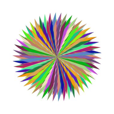 Beyaz arkaplanda renkli soyut tasarım. Vektör resmi.