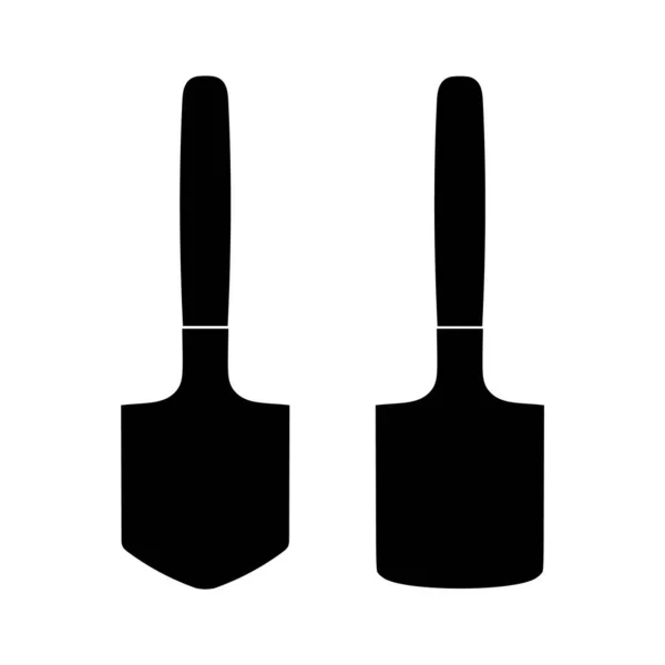 Pelles Pour Travailler Avec Différents Types Matériaux Vrac Sur Fond — Image vectorielle