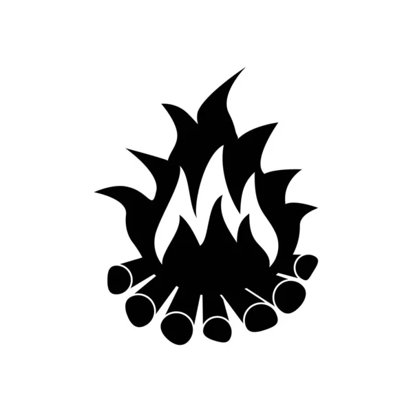 在白色背景上用黑色柴火的象征 矢量图像 — 图库矢量图片