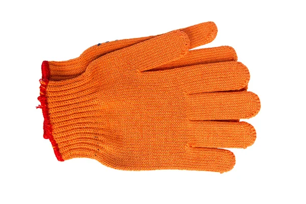 Nya handskar. orange färg — Stockfoto