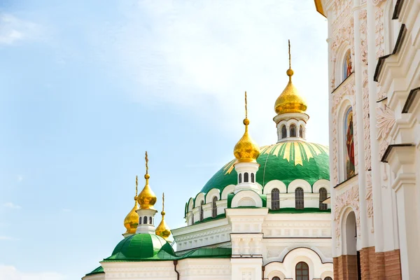 Domes in Kiev Monastery Lavra — Stock Photo, Image