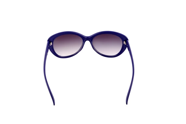 Сині сонцезахисні окуляри ізольовані на білому тлі — стокове фото
