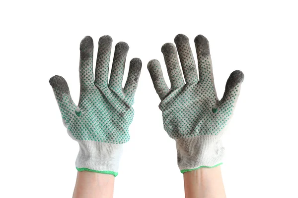 Две руки в перчатках — стоковое фото