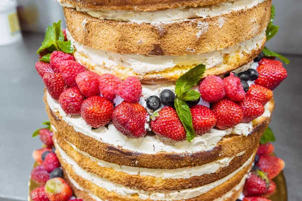 wedding cake with fruit