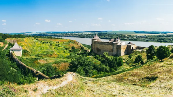 Medieval fortress in the Khotyn town West Ukraine — Stock Photo, Image