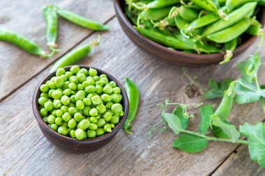 bir tabak yeşil bezelye