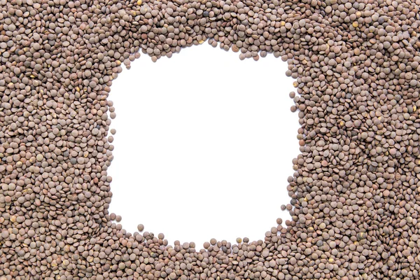 Lentils with space for text — Stock Photo, Image