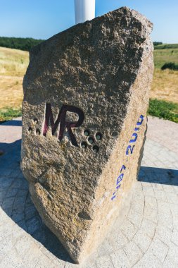 görüntü işareti Roerich topluluk ile orada, dağ taş anıt