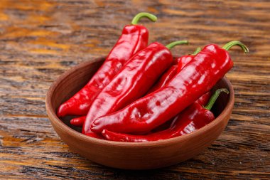 bir tabak içinde Chili biber