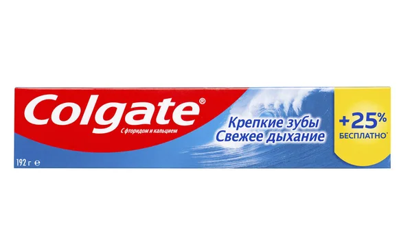 Украина Киев Октября 2020 Колгейт Сильные Зубы Свежий Дыхание Зубной — стоковое фото