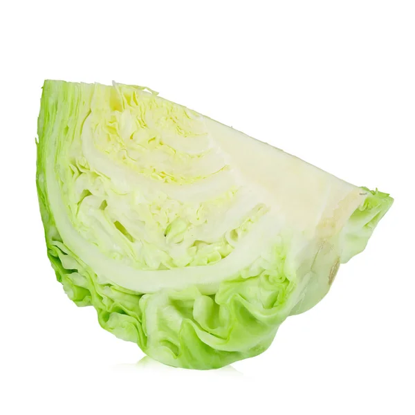 Zelí Izolované Bílé Pozadí Dietní Produkt Jídlo Nízkým Obsahem Kalorií — Stock fotografie
