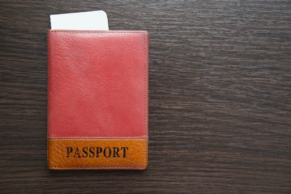 桌上的护照 — 图库照片