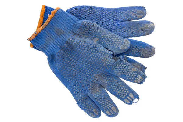 Gescheurde tuinieren handschoenen — Stockfoto