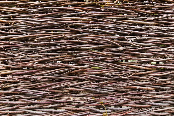 Fence of twigs — Stock Photo, Image