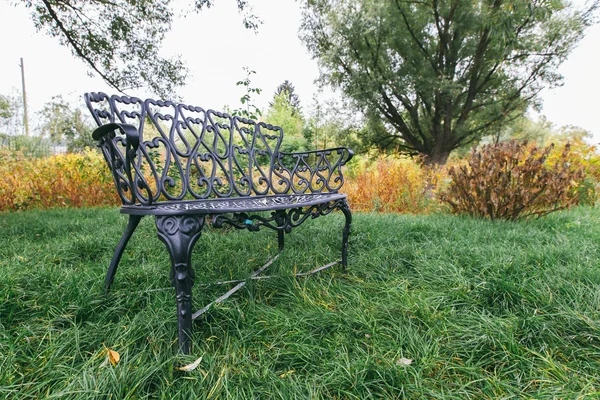 Wrought-iron bench — Stock Photo, Image