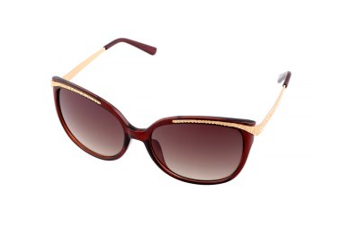 Beyaz arkaplanda güneş gözlüğü