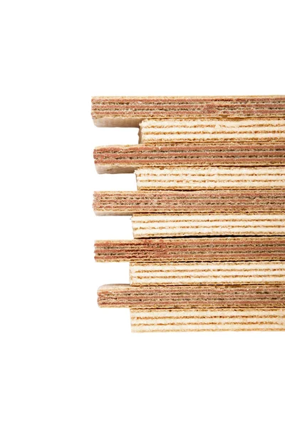 Wafels van bovenaf bekijken op een witte achtergrond — Stockfoto