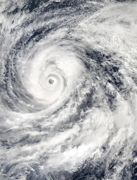 Kasırganın Uydu Görüntüsü Hava Tahmini Konsepti Görüntünün Elementleri Nasa Tarafından — Stok fotoğraf