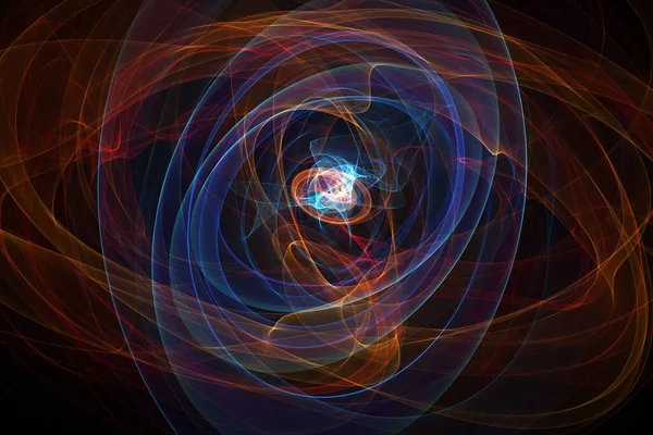 Vybuchující Supernova Formování Mlhoviny Černá Díra Středu Galaxie Koncept Velkého — Stock fotografie