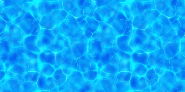 Shiny Rays Reflections Water Water Caustics Black Background Seamless Texture — Stock Photo, Image