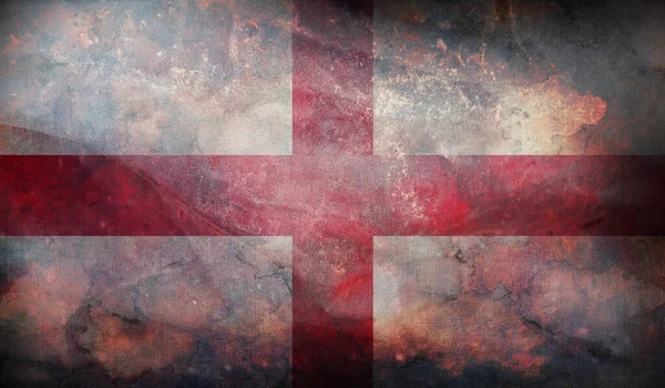 Retro Vlag Van Engeland Met Grunge Textuur — Stockfoto