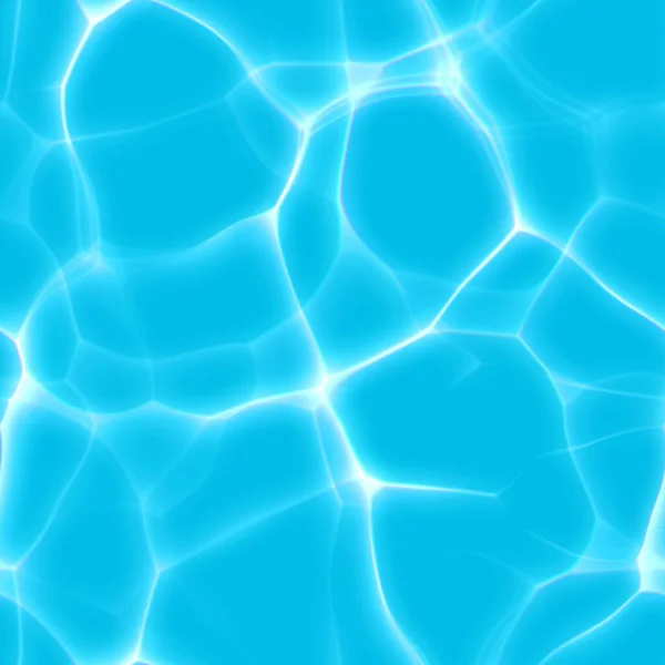 Agua Piscina Con Rayos Brillantes Agua Clara Con Cáusticos Brillantes — Foto de Stock