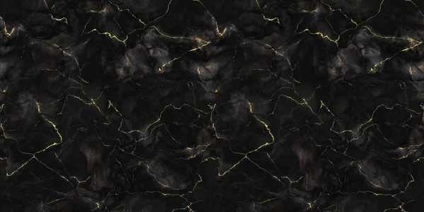 Černá Zlatá Mramorová Textura Nebo Pozadí Přírodní Kámen Bezešvé — Stock fotografie