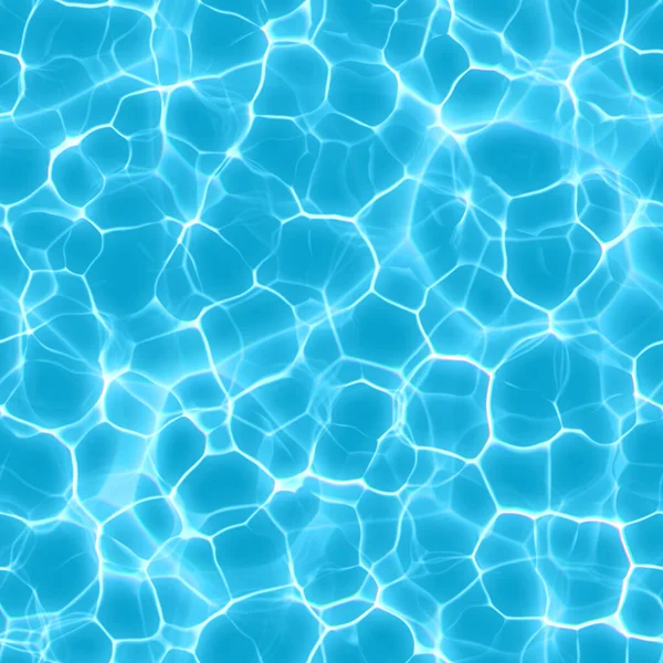 Poolwasser Mit Glänzenden Strahlen Klares Wasser Mit Leuchtenden Laugen — Stockfoto