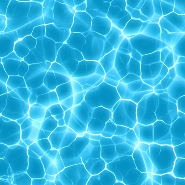 Вода Бассейне Блестящими Лучами Чистая Вода Сияющей Каустикой — стоковое фото