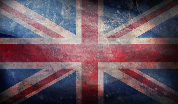 Retro Flag Great Britain Grunge Texture — Stock Photo, Image