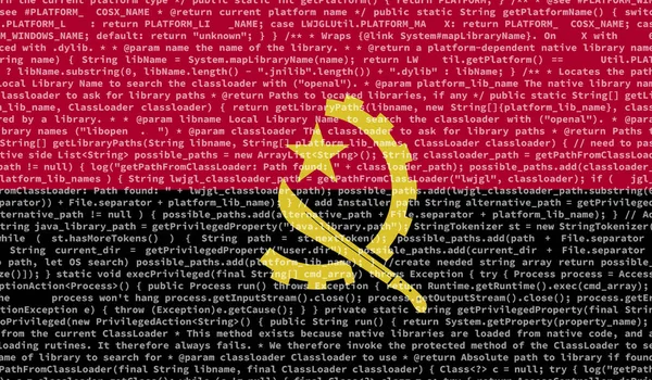 Die Angolanische Flagge Wird Auf Dem Bildschirm Mit Dem Programmcode — Stockfoto