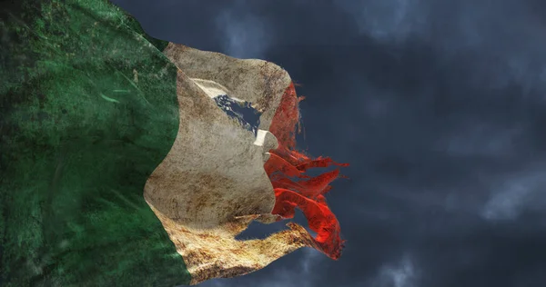Ρετρό Σημαία Της Ιρλανδίας Που Κυματίζει Στον Άνεμο Εικονογράφηση — Φωτογραφία Αρχείου