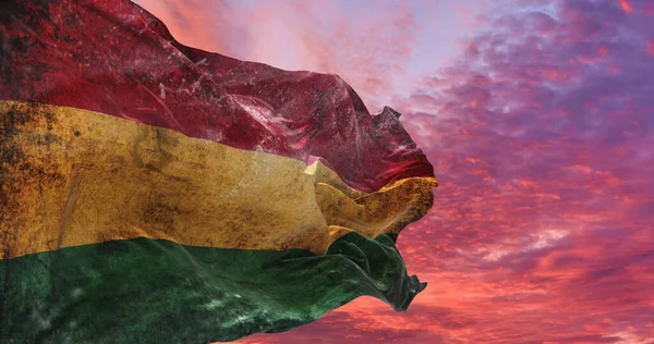 Ρετρό Σημαία Της Βολιβίας Grunge Υφή Κυματίζει Στον Άνεμο Εικονογράφηση — Φωτογραφία Αρχείου