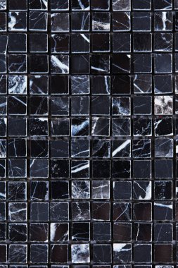 Mermer mozaik doku, mozaik zemin, siyah sıçrama dokusu..