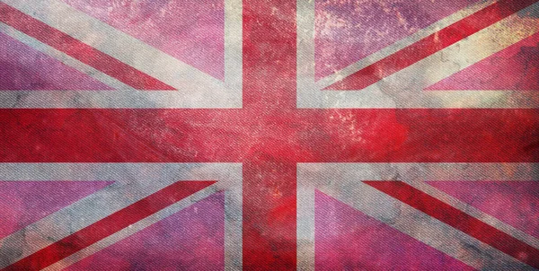 Flaga Wielka Brytania Gay Pride Teksturami Tkanin Koncepcja Równości Grunge — Zdjęcie stockowe