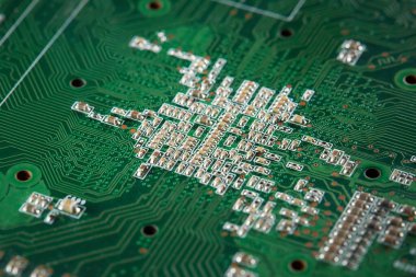 Bilgisayar devre kartı, işlemci ve mikroçipli GPU. Elektronik para birimi, internet finansmanı Kripto para birimi. Bitcoin madencilik kavramı.