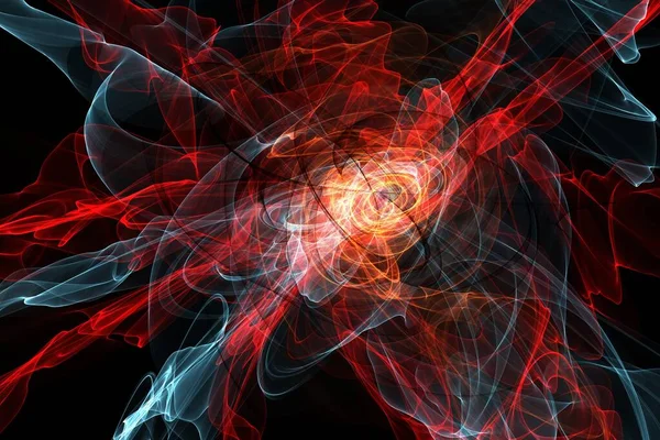 Explodierende Supernova Bildung Von Nebel Schwarzes Loch Zentrum Der Galaxie — Stockfoto