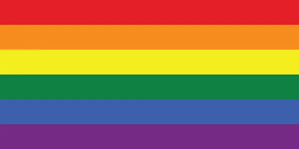 Bandera Del Orgullo Lgbt Concepto Libertad Amor Mes Del Orgullo — Archivo Imágenes Vectoriales
