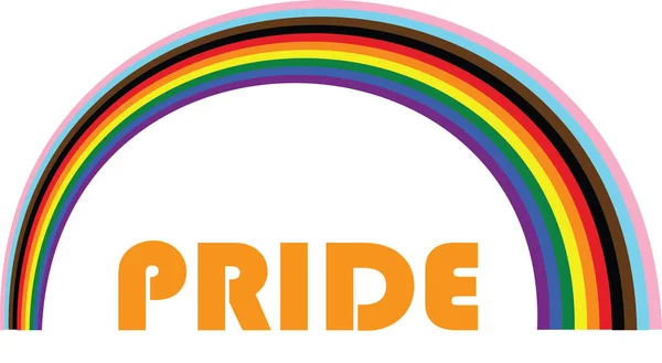 Lgbtq Progress Pride Rainbow Freedom Love Concept Pride Month Activism — ストックベクタ